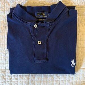 ***SOLD***Polo by Ralph Lauren Dark Blue Stretch Mesh Shirt